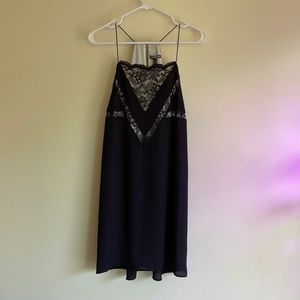 Express Lace Detail Mini Dress